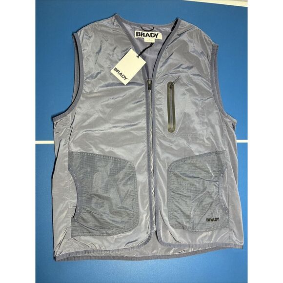 BRADY BRAND OUTDOOR STRETCH VEST IN STORM M Gray - Picture 1 of 5